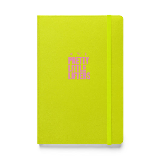 The Pretty Little Lifters barbell hardcover bound journal