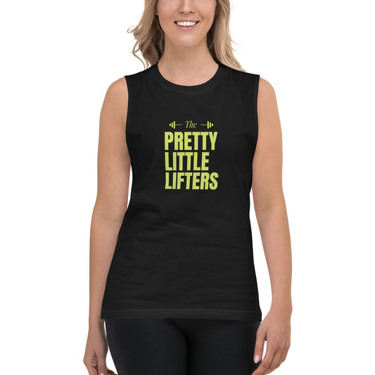 The Pretty Little Lifters unisex muscle shirt black and white